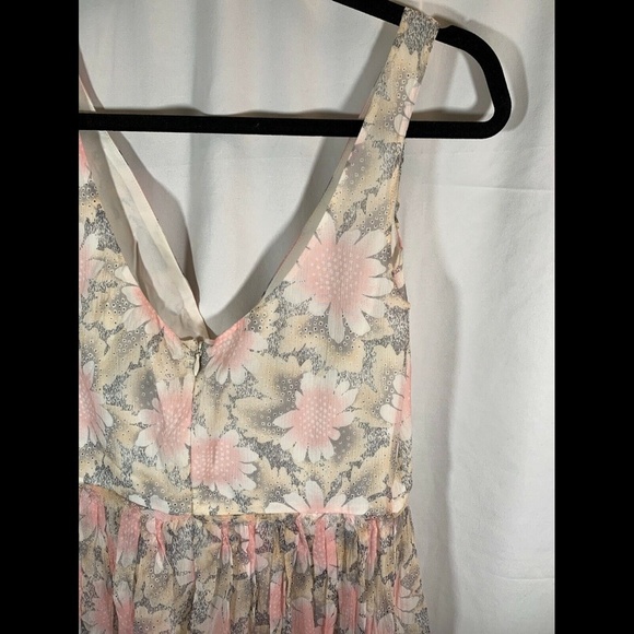 NWT! $395 Elizabeth and James 'Manette' Floral Print Silk Dress [‎ SZ 6 ] - Picture 9 of 12